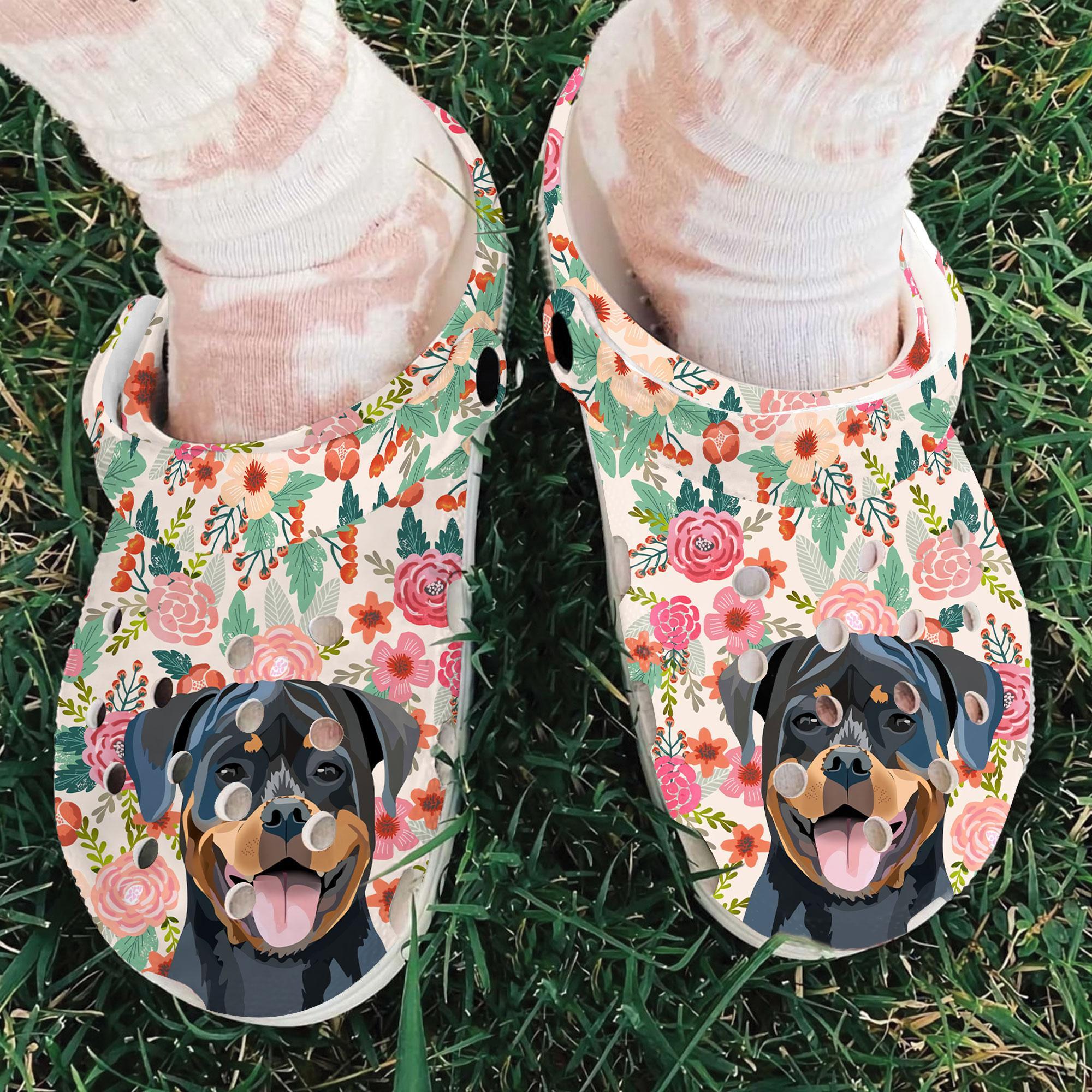 Rottweiler Dog Crocs Crocband Clogs Shoes Comfortable For Men Women and Kids - Image 2
