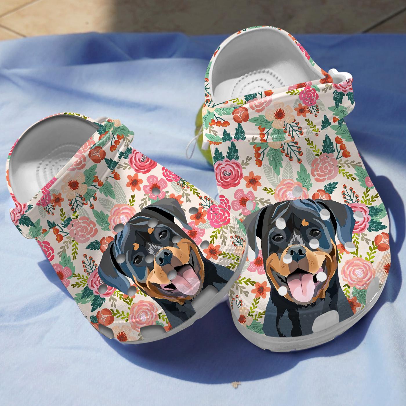 Rottweiler Dog Crocs Crocband Clogs Shoes Comfortable For Men Women and Kids - Image 5
