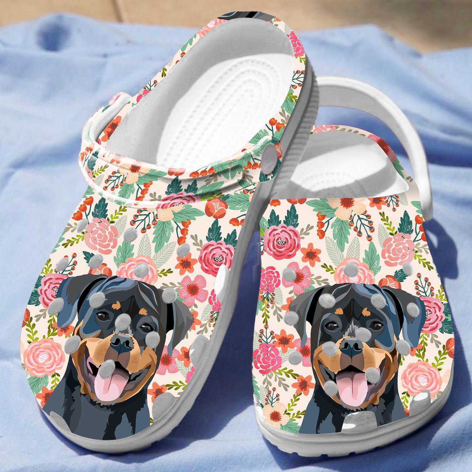 Rottweiler Dog Crocs Crocband Clogs Shoes Comfortable For Men Women and Kids - Image 3