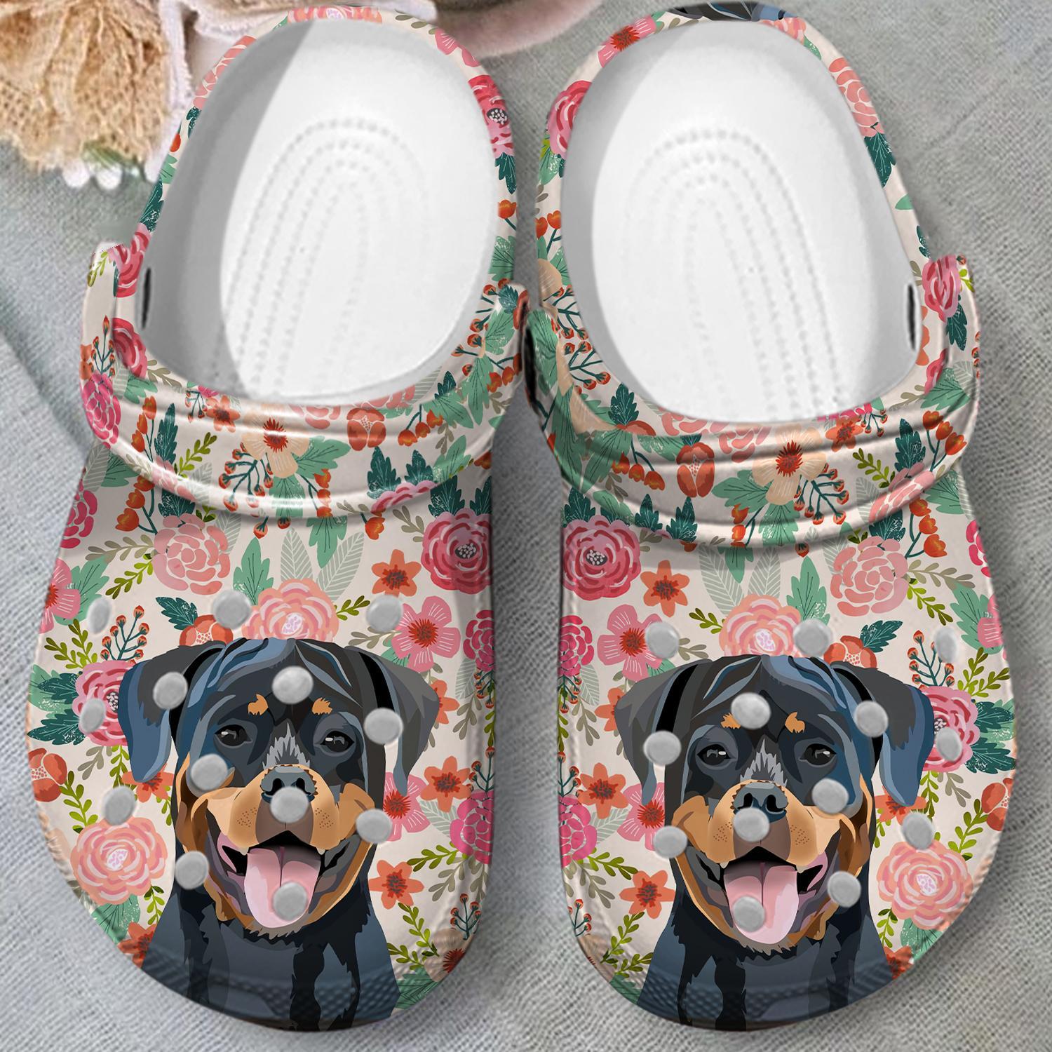 Rottweiler Dog Crocs Crocband Clogs Shoes Comfortable For Men Women and Kids - Image 4