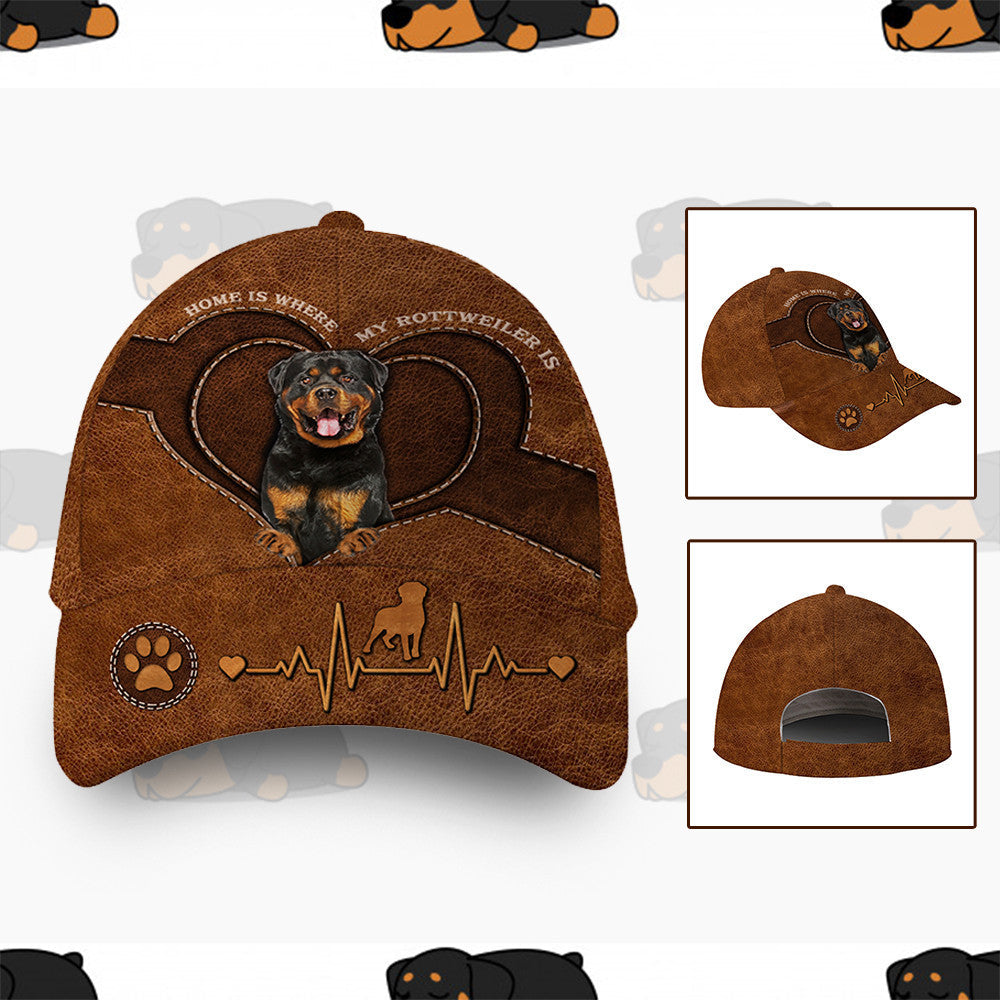 Rottweiler Home Hat Classic Cap Trucker Hats Custom Hats Gifts For Men & Women