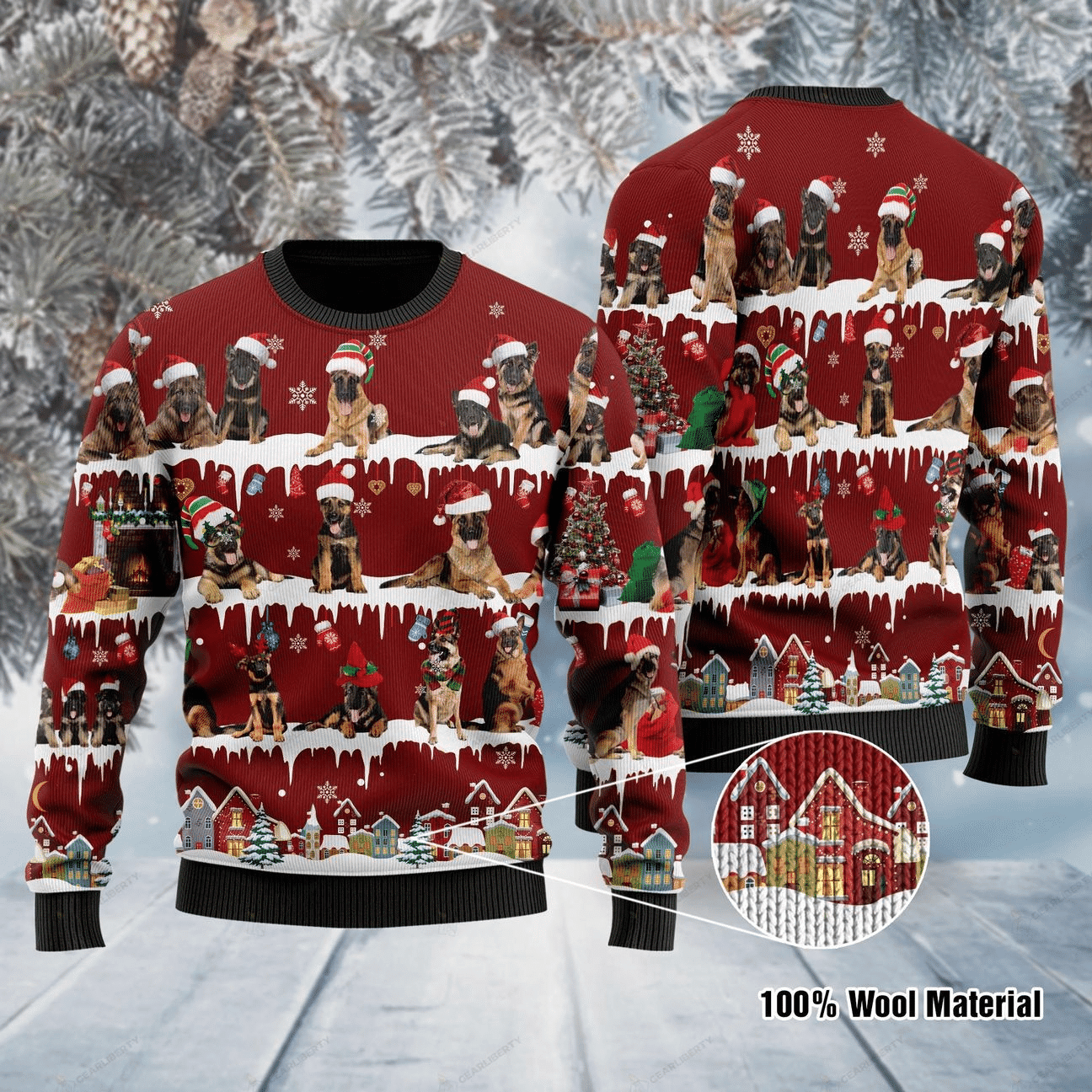 Rottweiler Ugly Christmas Sweater Adult 3D Funny Matching for family