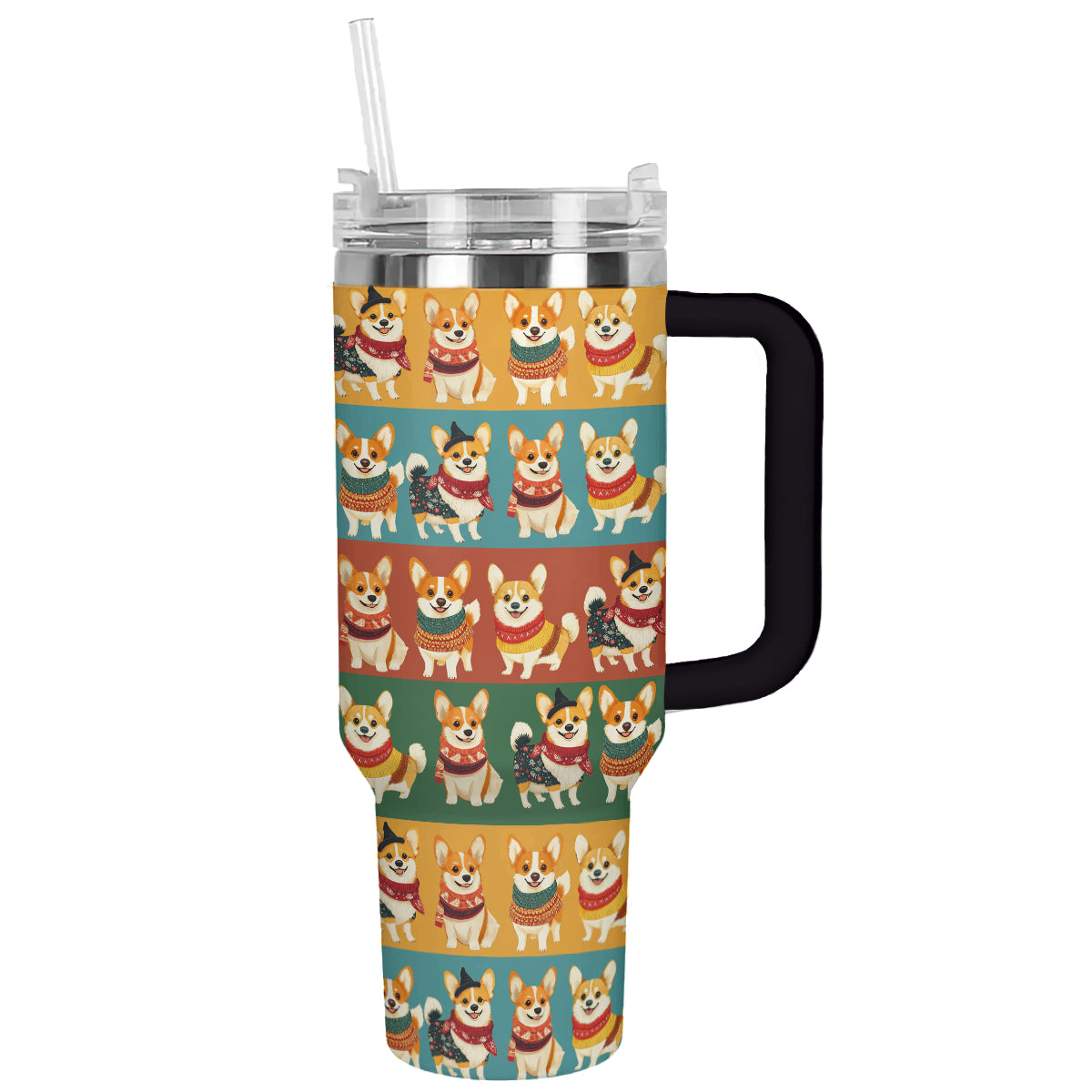 Royal Corgis Christmas Custom Stanley Cup 40 oz 30 oz Tumbler With HandleTVC2301500