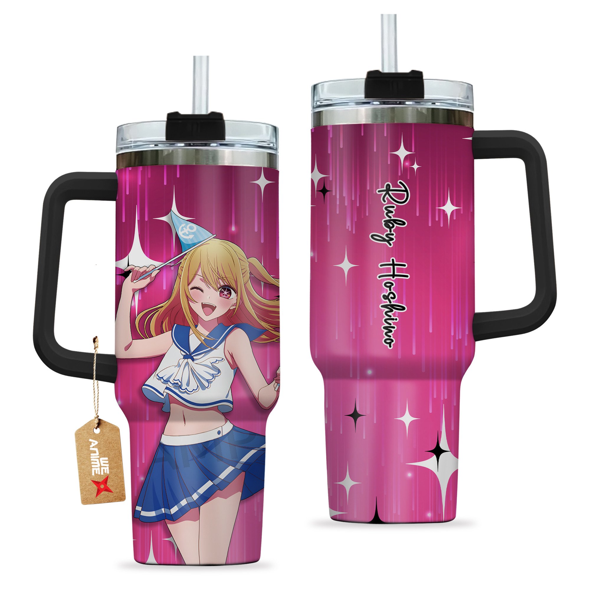 Ruby Hoshino Oshi no Ko Anime Custom Stanley Cup 40 oz 30 oz Tumbler With HandleTVC2301207