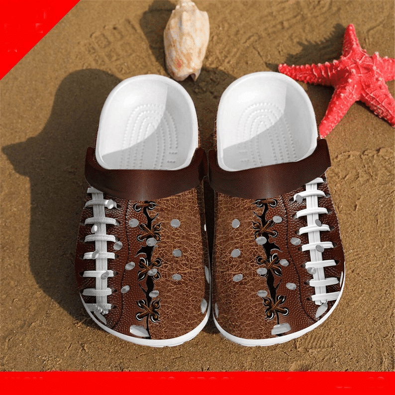 Rugby Football Gift For Fan clog Shoes Comfy Footwear