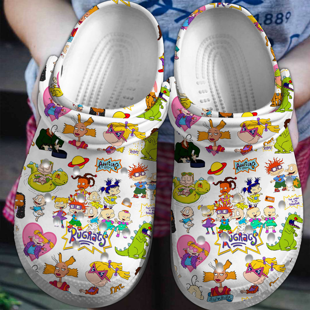 Rugrats Cartoon Crocs Crocband Clogs Shoes Comfortable For Men Women and Kids