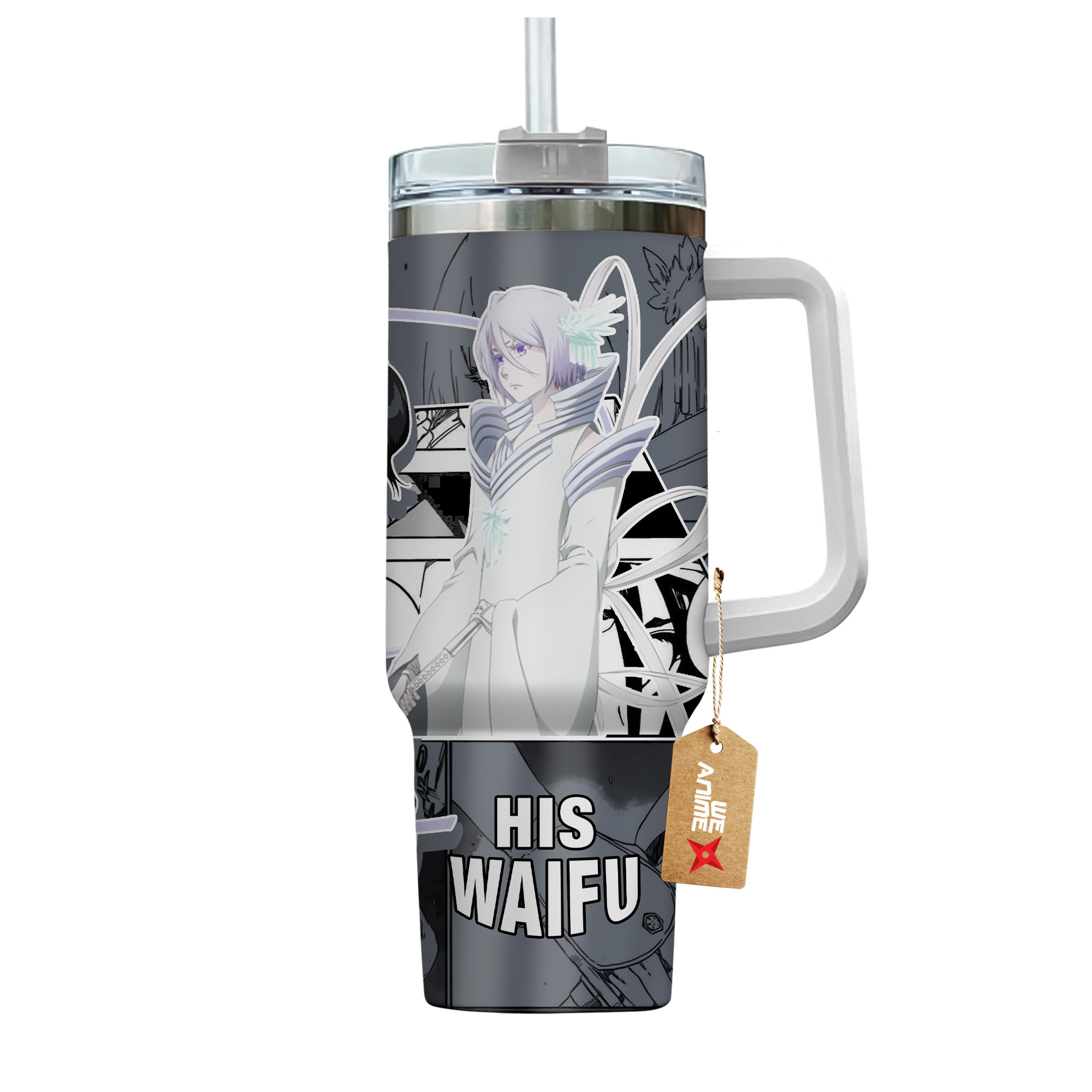 Rukia Kuchiki Bleach Anime Custom Stanley Cup 40 oz 30 oz Tumbler With HandleTVC2301136 - Image 4