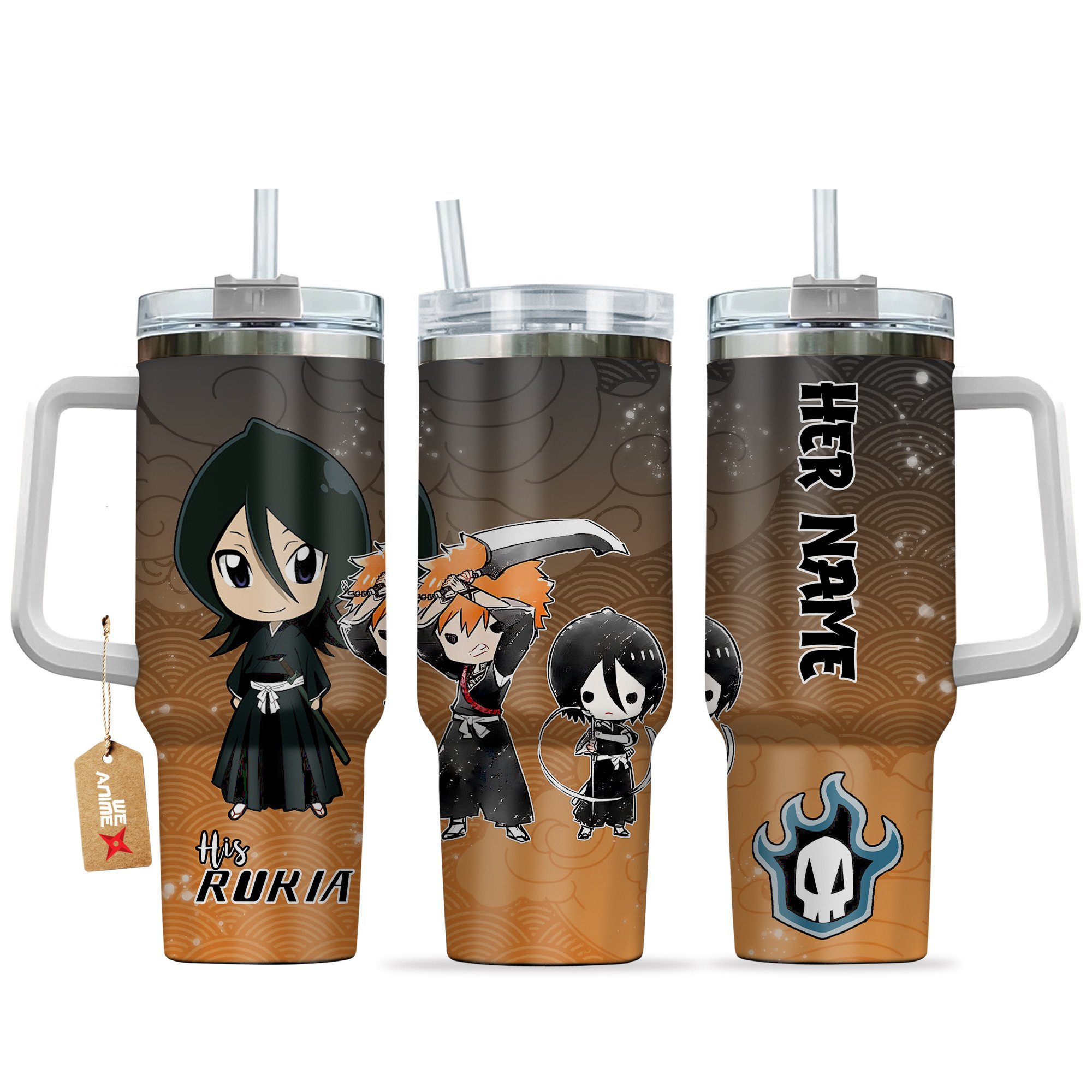 Rukia Kuchiki Bleach Anime Valentine Custom Stanley Cup 40 oz 30 oz Tumbler With HandleTVC2301168