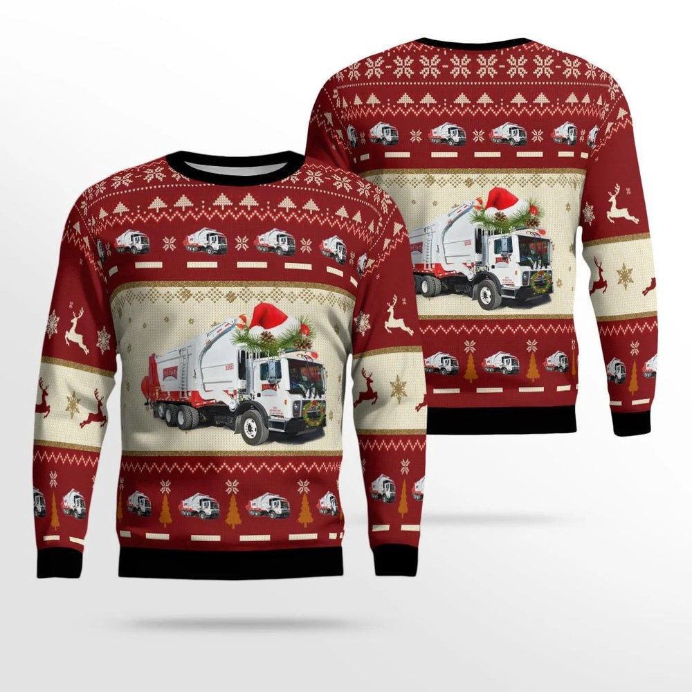 Rumpke Waste and Recycling Christmas AOP Ugly Sweater I Unisex Christmas Gift