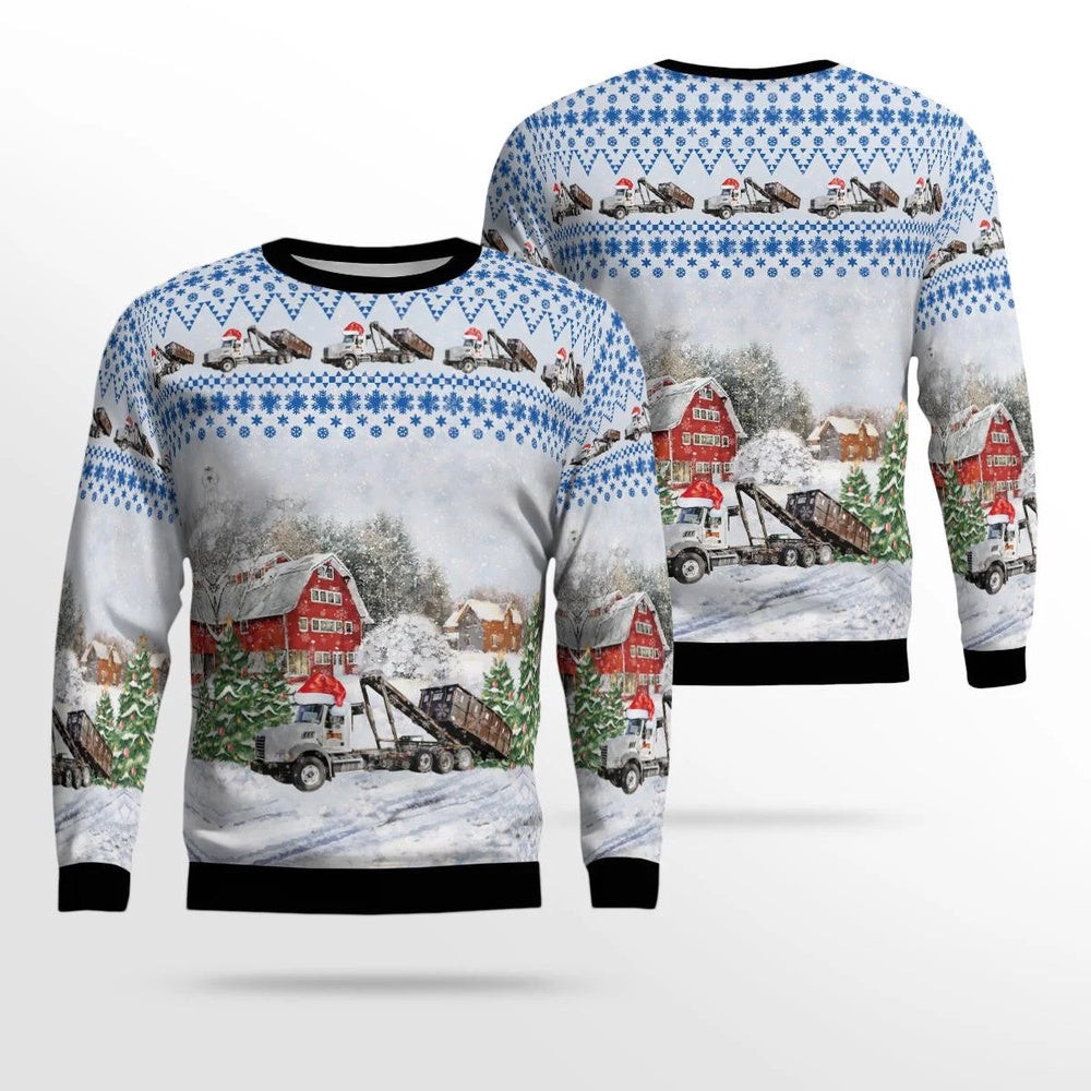 Rumpke Waste and Recycling Christmas Ugly Sweater Unisex Christmas Gift