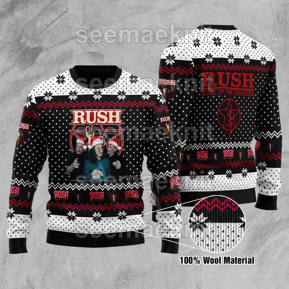 Rush Band Unisex Ugly 3D Sweater