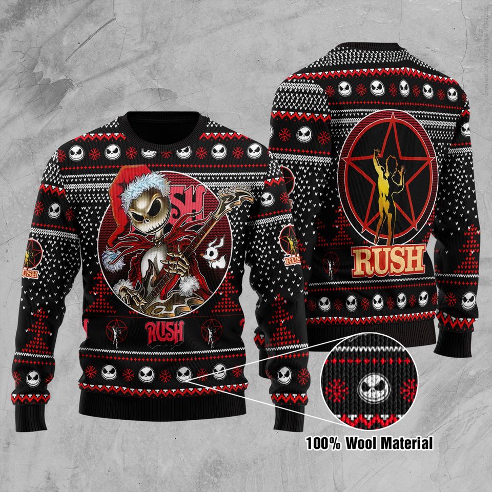 Rush Band Unisex Ugly Sweater, Rush Band Unisex