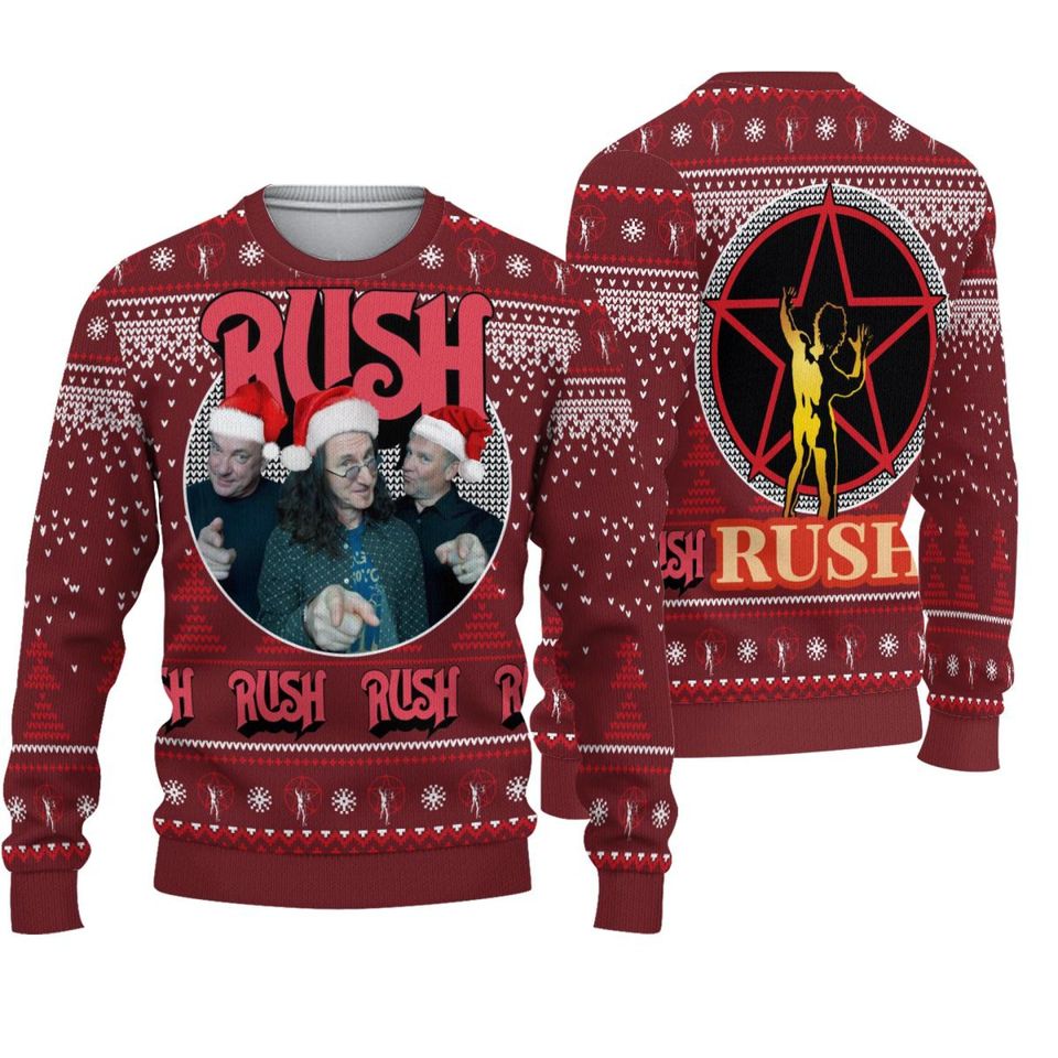 Rush Unisex Sweaters Rock Music Christmas