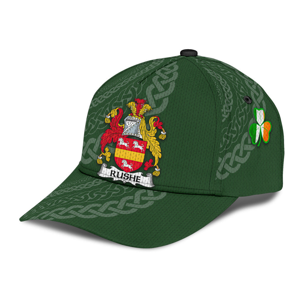 Rushe Coat Of Arms - Irish Family Crest St Patrick's Day Hat Classic Cap Trucker Hats Custom Hats Gifts For Men & Women