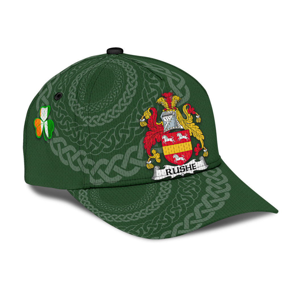 Rushe Coat Of Arms - Irish Family Crest St Patrick's Day Hat Classic Cap Trucker Hats Custom Hats Gifts For Men & Women