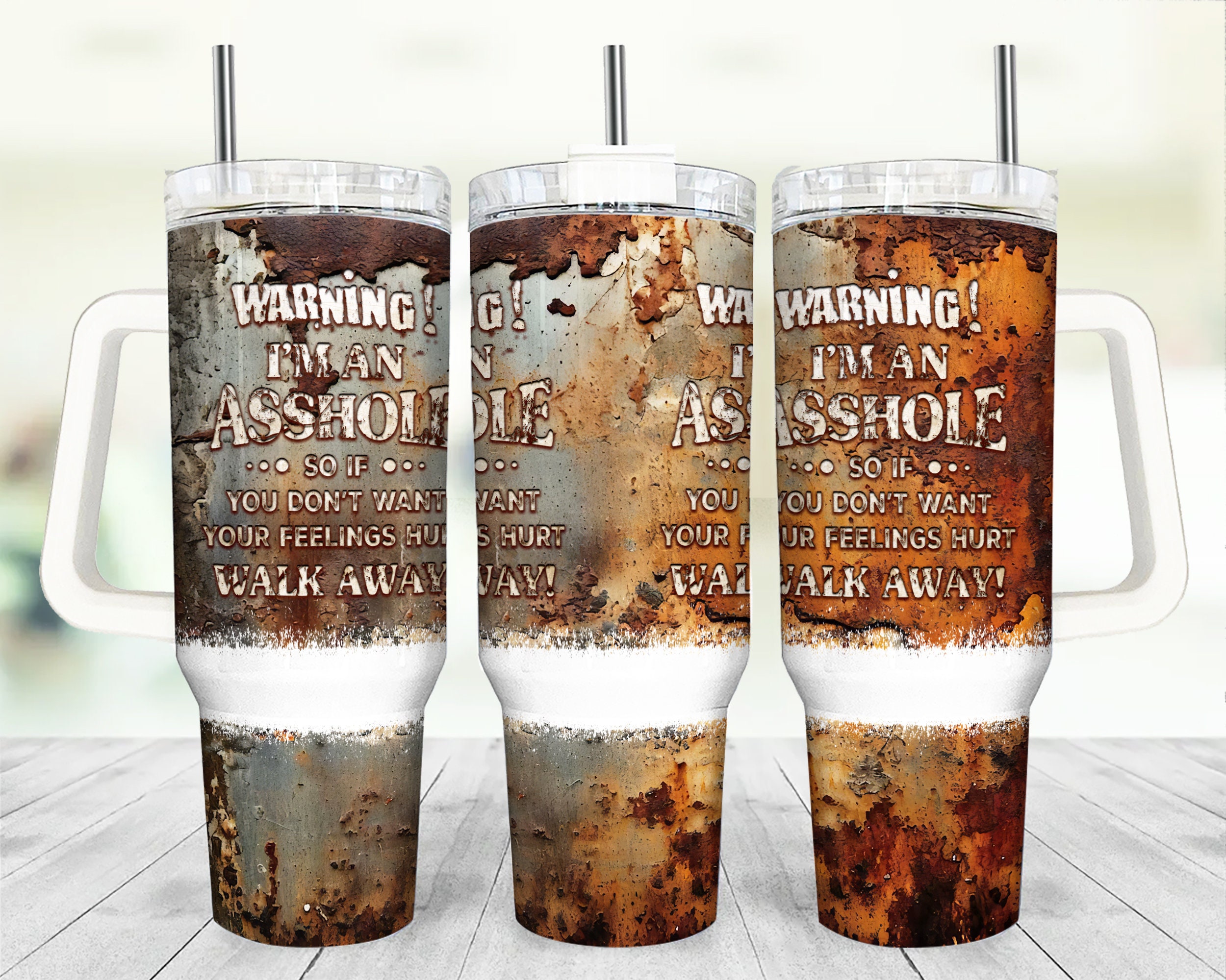 Rustic Metal Custom Stanley Cup 40 oz 30 oz Tumbler With HandleTVC2301954