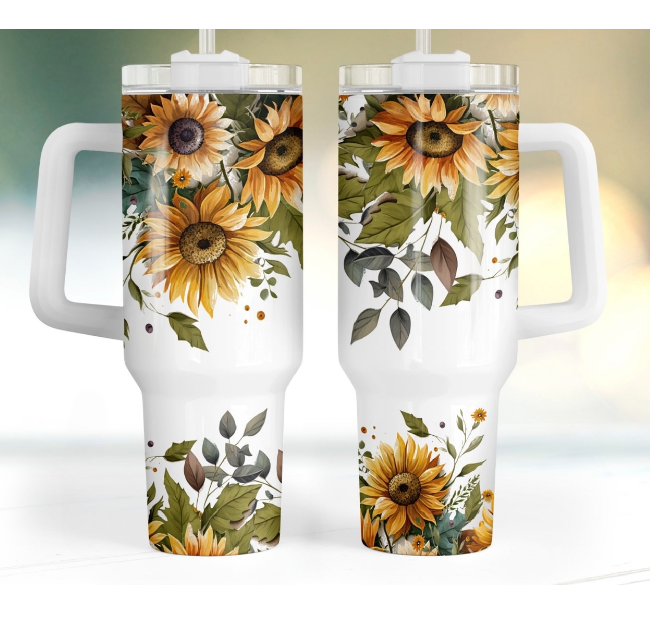 Rustic Sunflower Custom Stanley Cup 40 oz 30 oz Tumbler With HandleTVC2301752