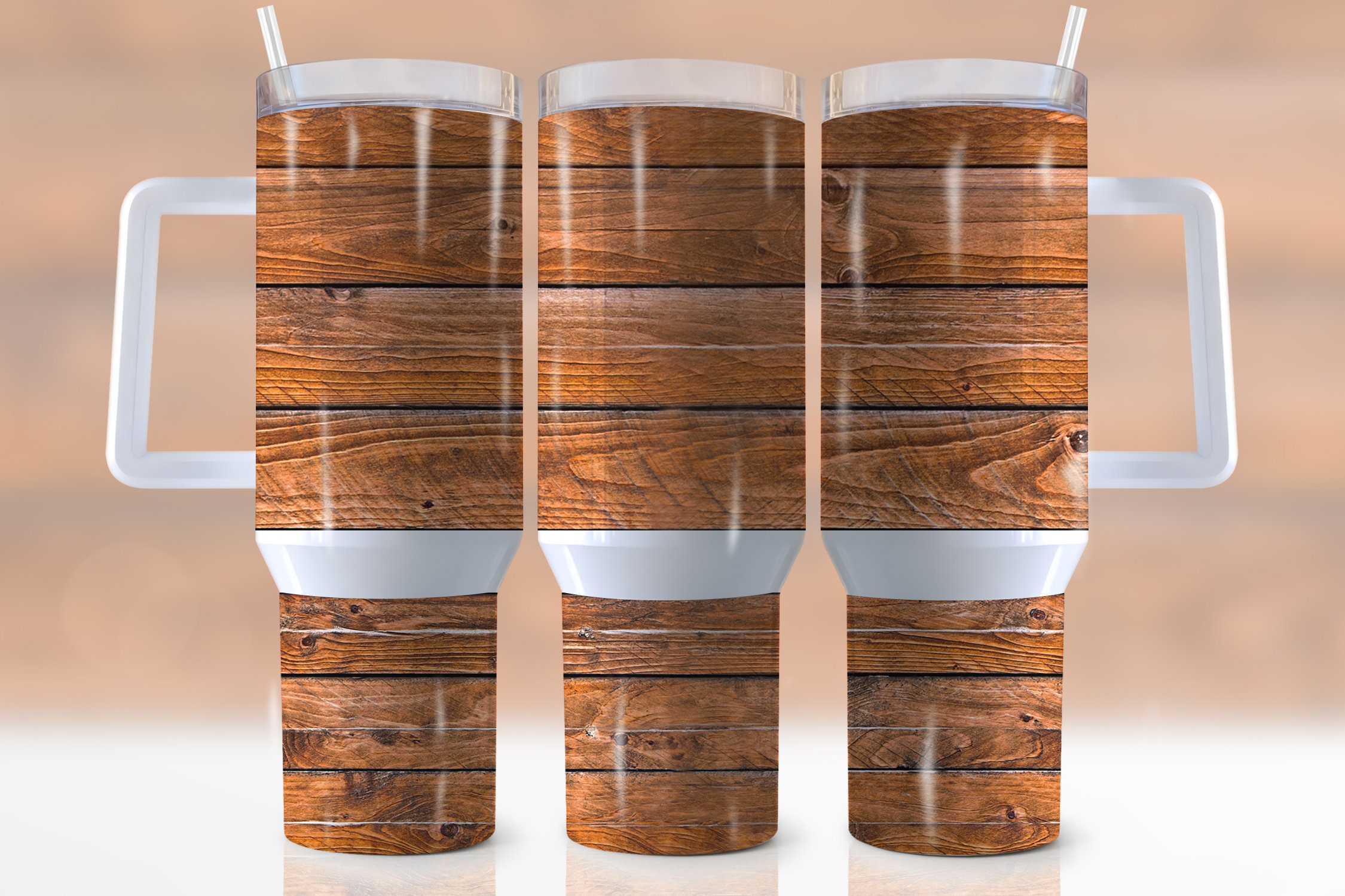 Rustic Wood Custom Stanley Cup 40 oz 30 oz Tumbler With HandleTVC2301944
