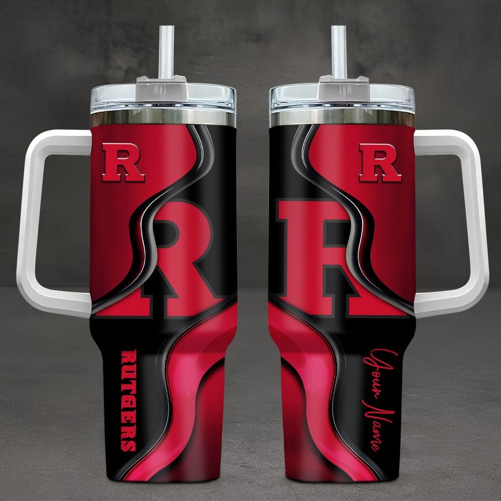 Rutgers Scarlet Knights NCAA Custom Stanley Cup 40 oz 30 oz Tumbler With HandleTVC2301101