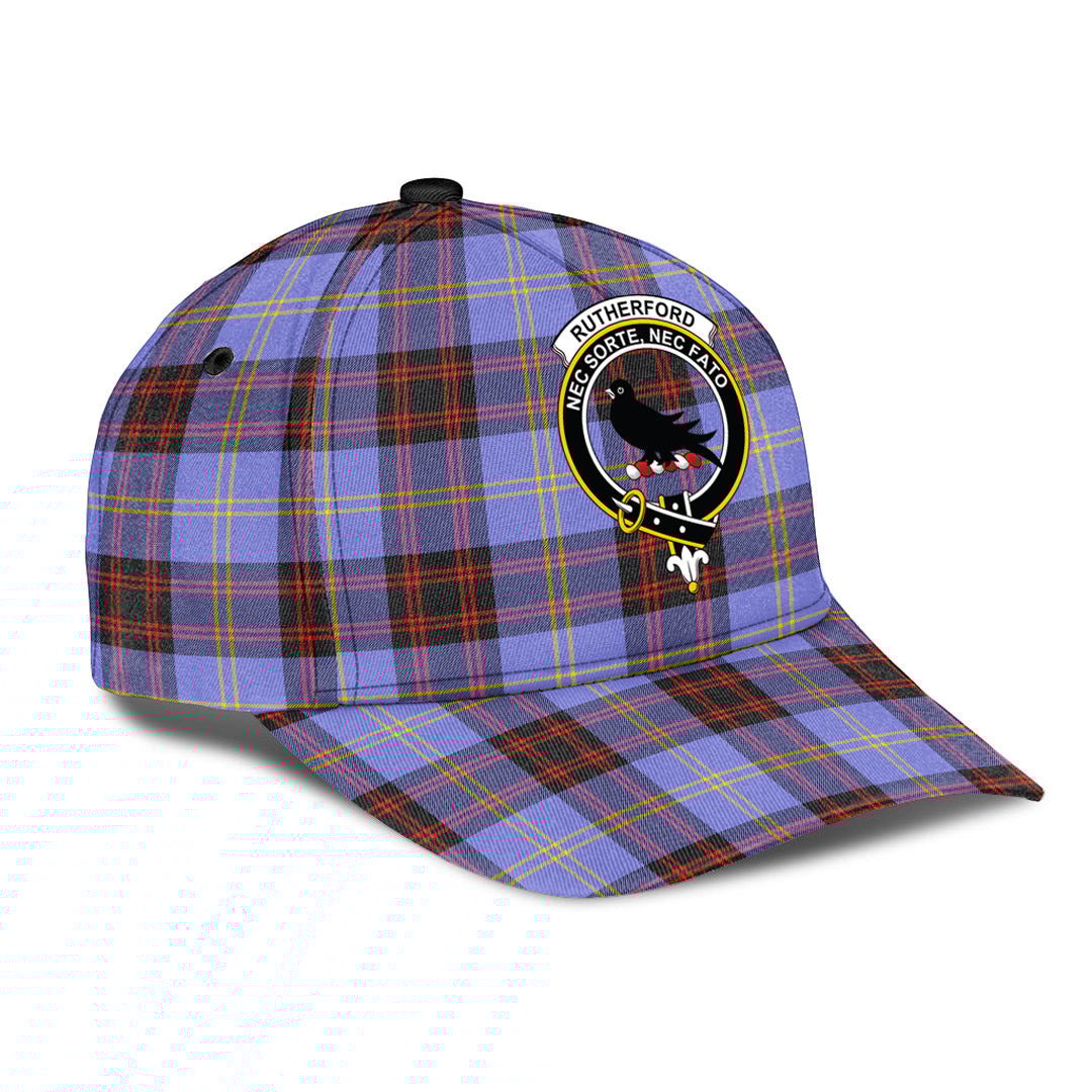 Rutherford Tartan Baseball Cap, Tartan Plaid Cap with Family Crest K23 Trucker Hats Custom Hats Gifts For Men & Women
