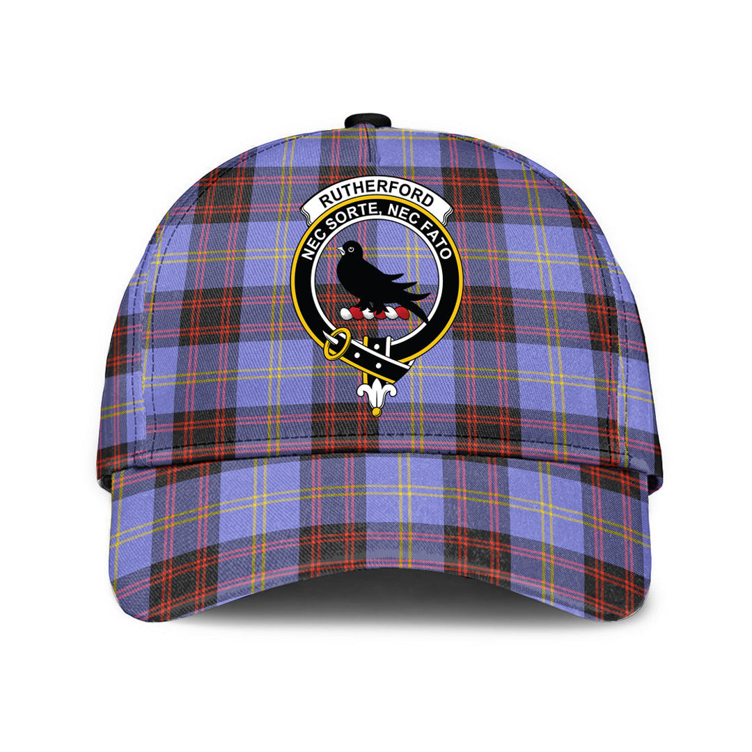 Rutherford Tartan Baseball Cap, Tartan Plaid Cap with Family Crest K23 Trucker Hats Custom Hats Gifts For Men & Women