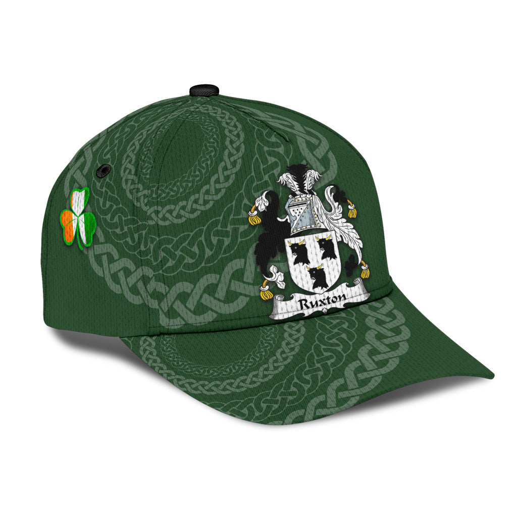 Ruxton Coat Of Arms - Irish Family Crest St Patrick's Day Hat Classic Cap Trucker Hats Custom Hats Gifts For Men & Women