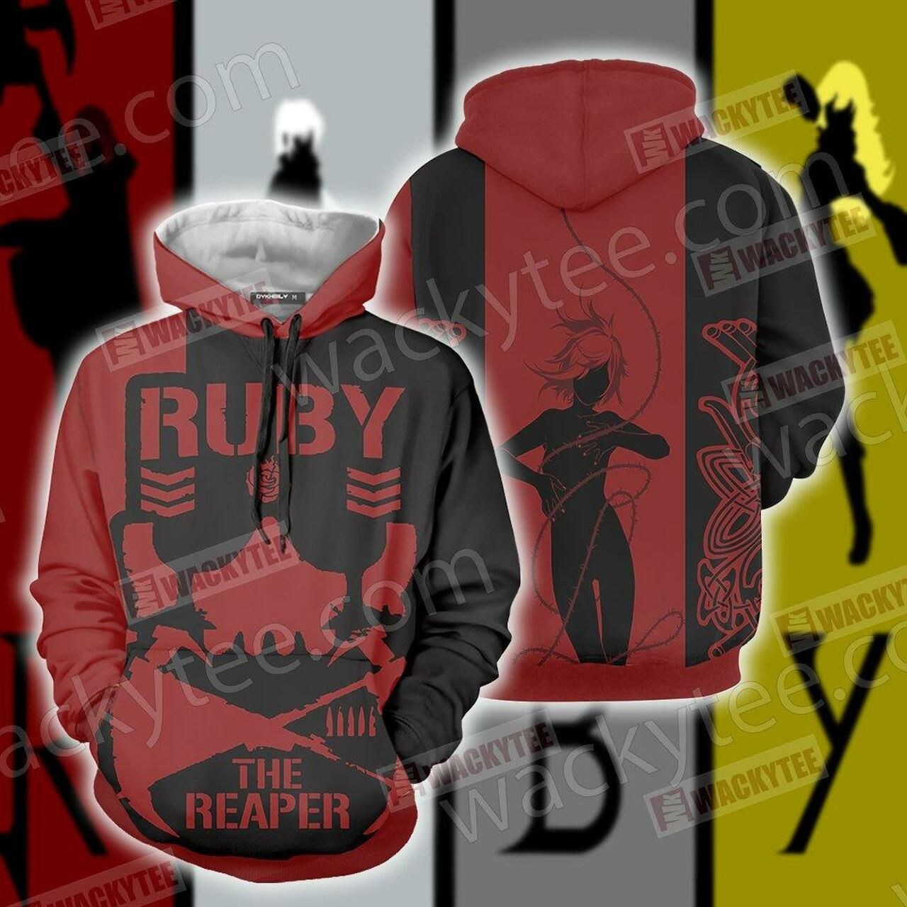 Rwby Ruby The Reaper 3D All Over Print Hoodie, Zip Hoodie
