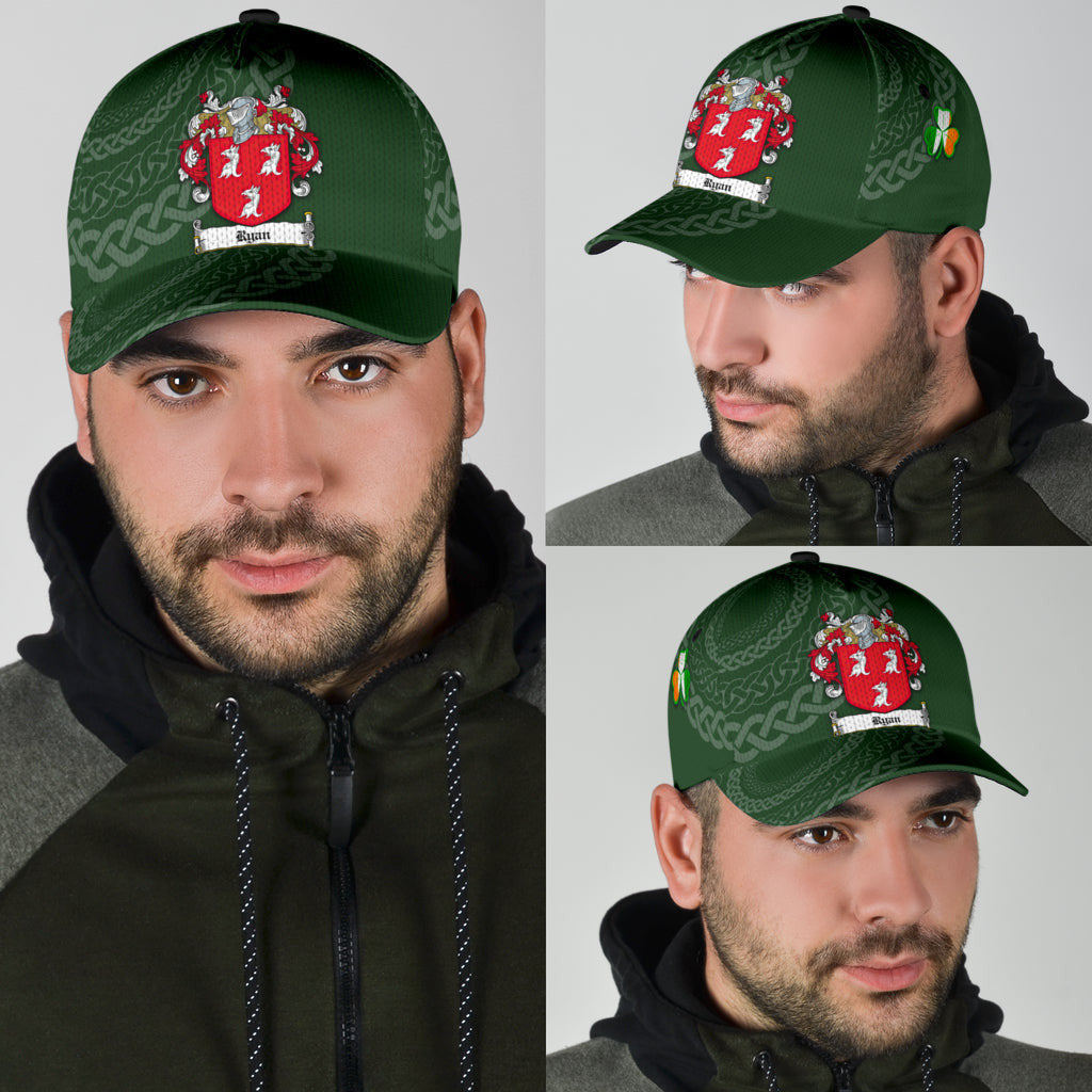 Ryan Coat Of Arms - Irish Family Crest St Patrick's Day Hat Classic Cap Trucker Hats Custom Hats Gifts For Men & Women