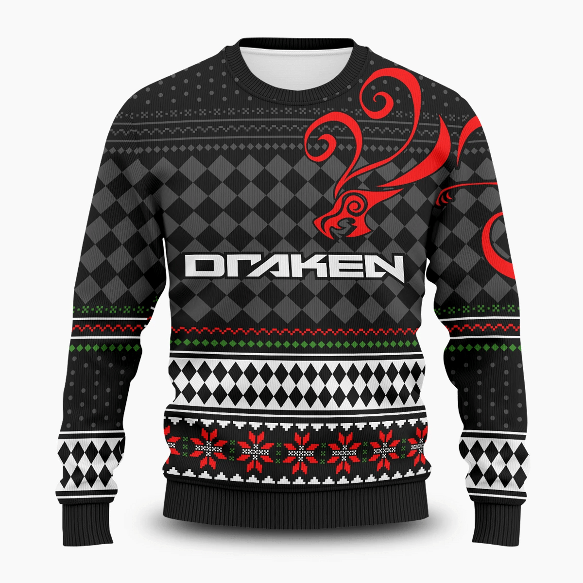 Ryuguji Xmas Ugly Christmas Sweater Adult 3D Funny Matching for family