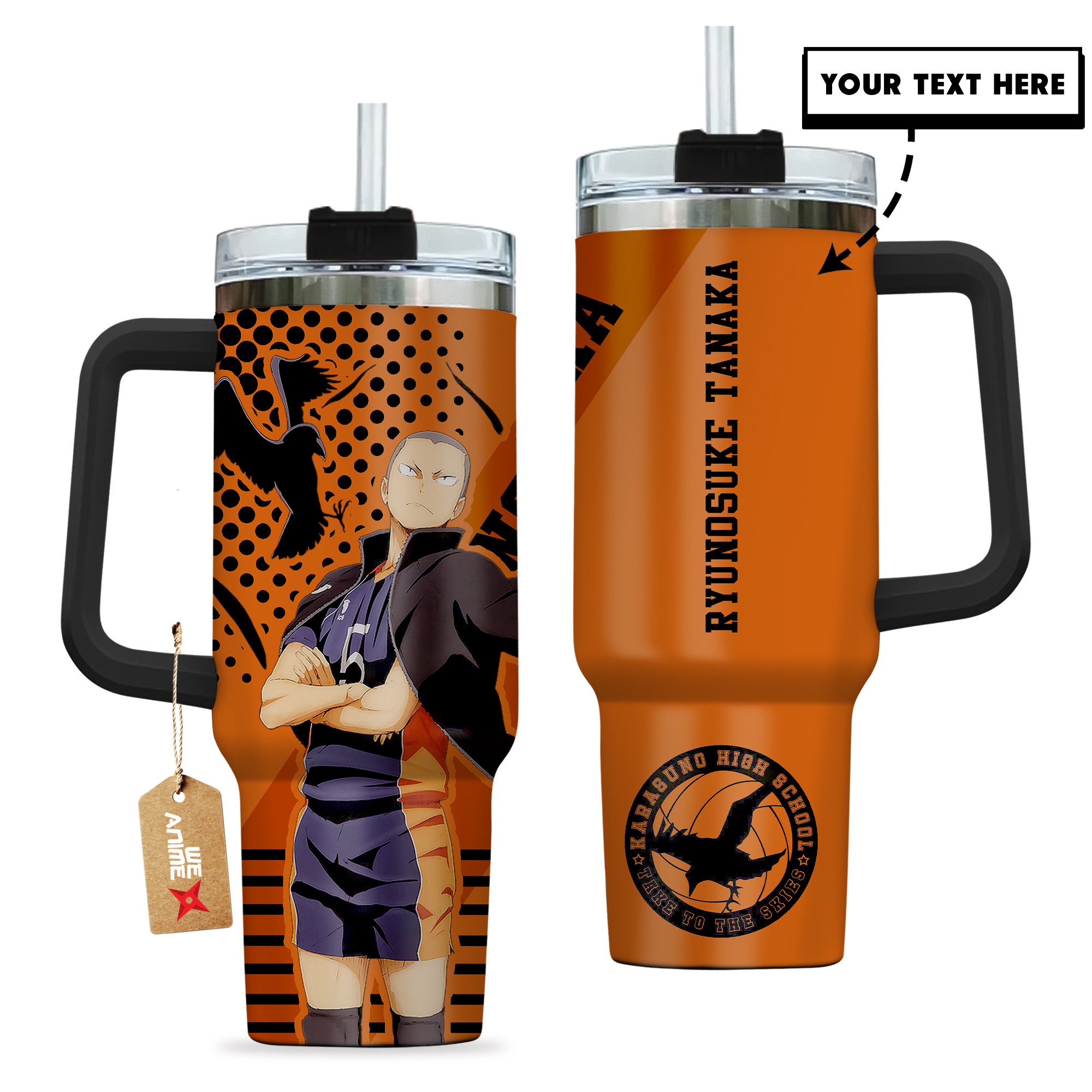 Ryunosuke Tanaka Haikyu!! Anime Custom Stanley Cup 40 oz 30 oz Tumbler With HandleTVC2301145 - Image 2