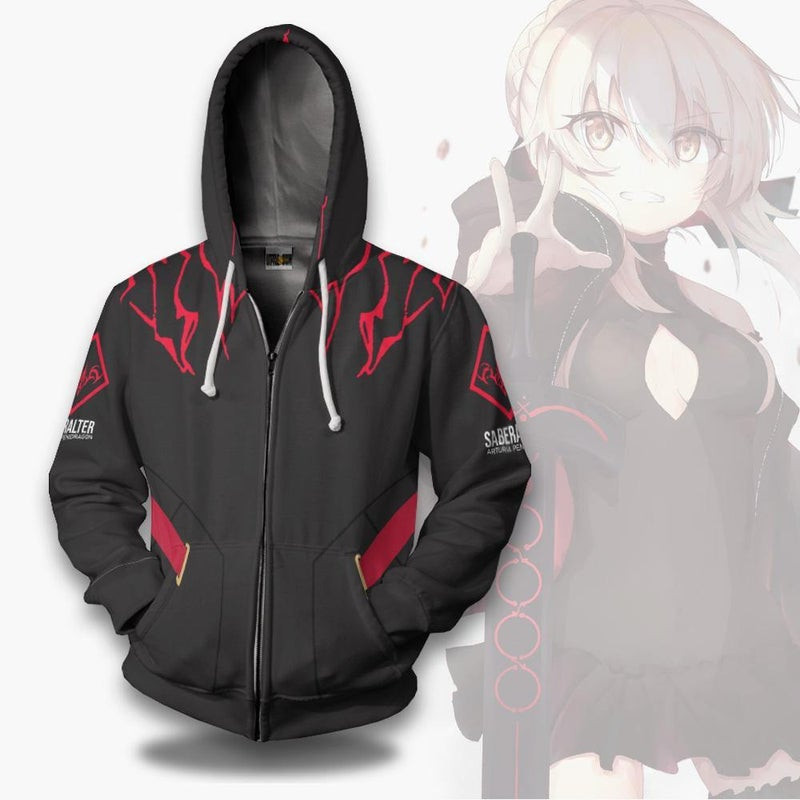 Saber Alter Unisex Casual Custom Fate Grand Order 3D All Over Print Hoodie, Zip Hoodie