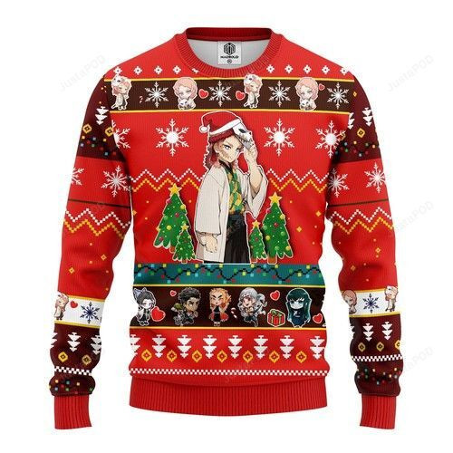 Sabito Demon Slayer Christmas For Anime Lovers Ugly Christmas Sweater Adult 3D Funny Matching for family