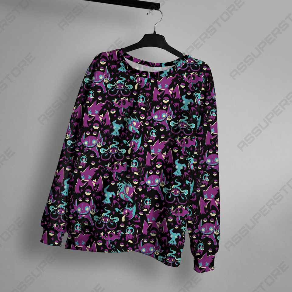 Sableye Banette Sweatshirt Cute Japanese Anime Sweatshirt Gifts