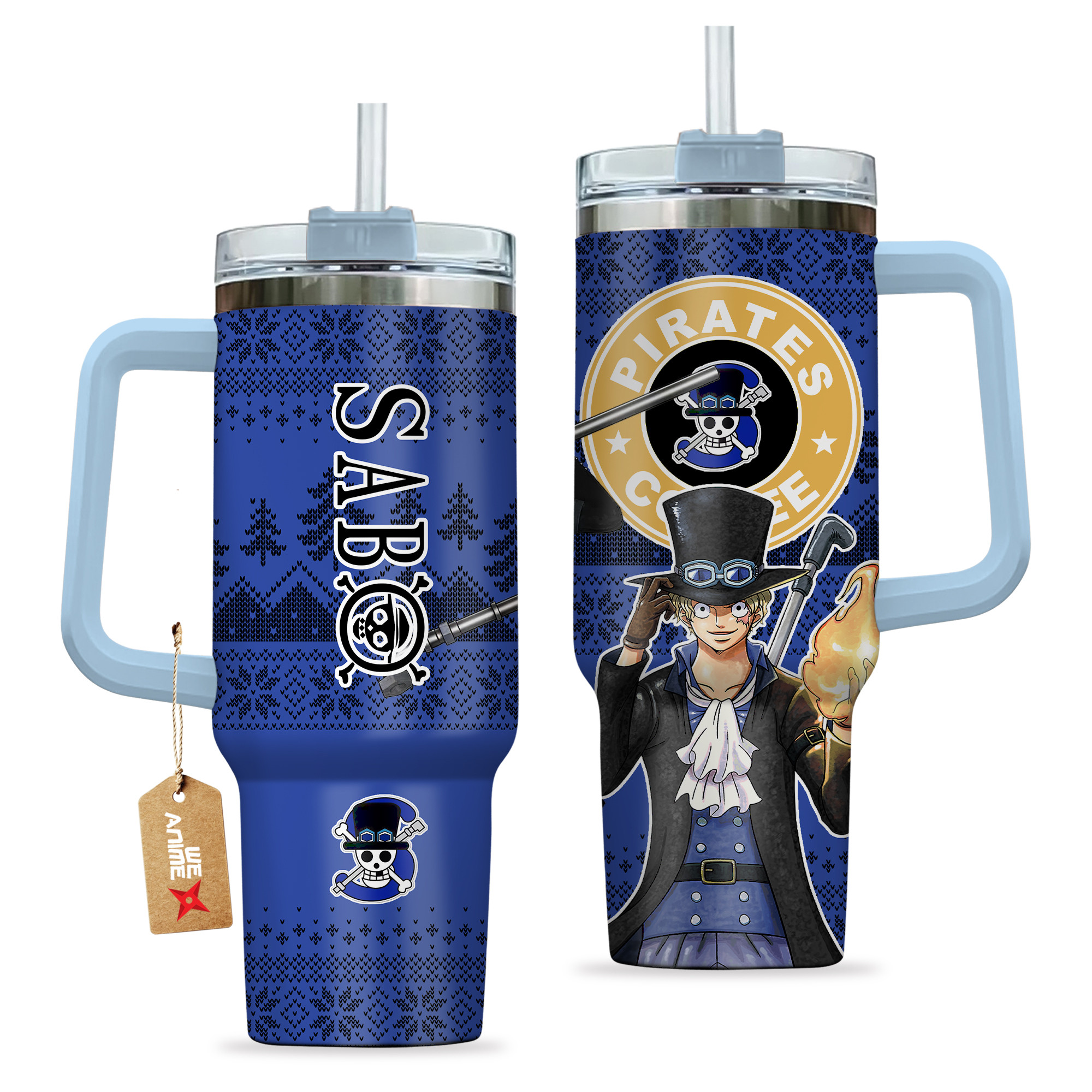Sabo One Piece Anime Custom Stanley Cup 40 oz 30 oz Tumbler With HandleTVC2301156 - Image 2
