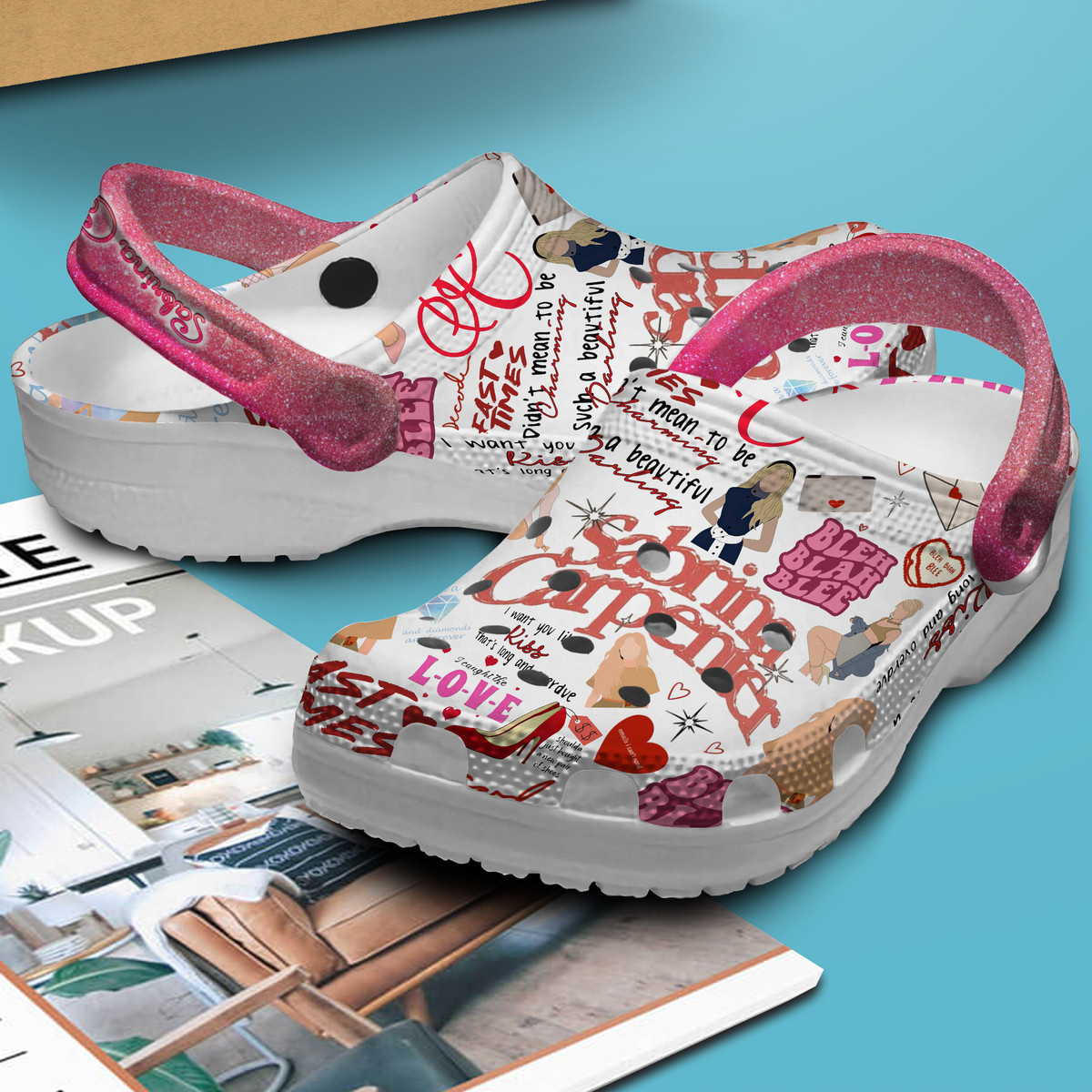 Sabrina Carpenter Music Crocs Crocband Clogs Shoes Comfortable For Men Women and Kids - Image 2