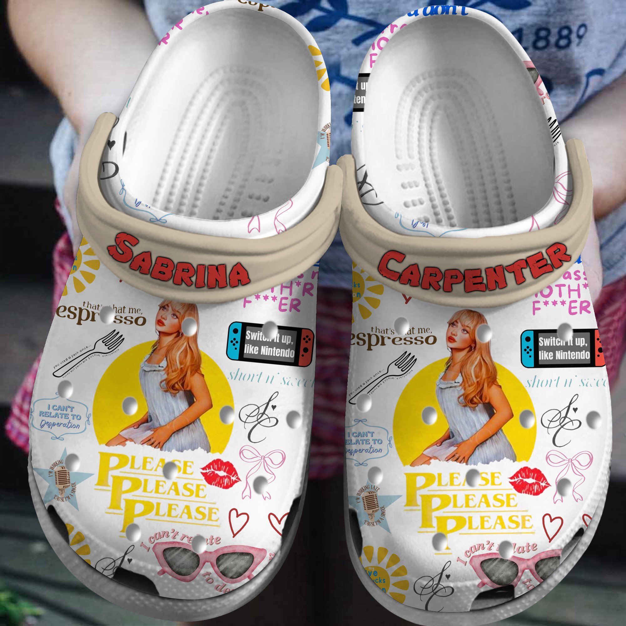 sabrina Carpenter Music Crocs Crocband Clogs Shoes Comfortable For Men Women and Kids