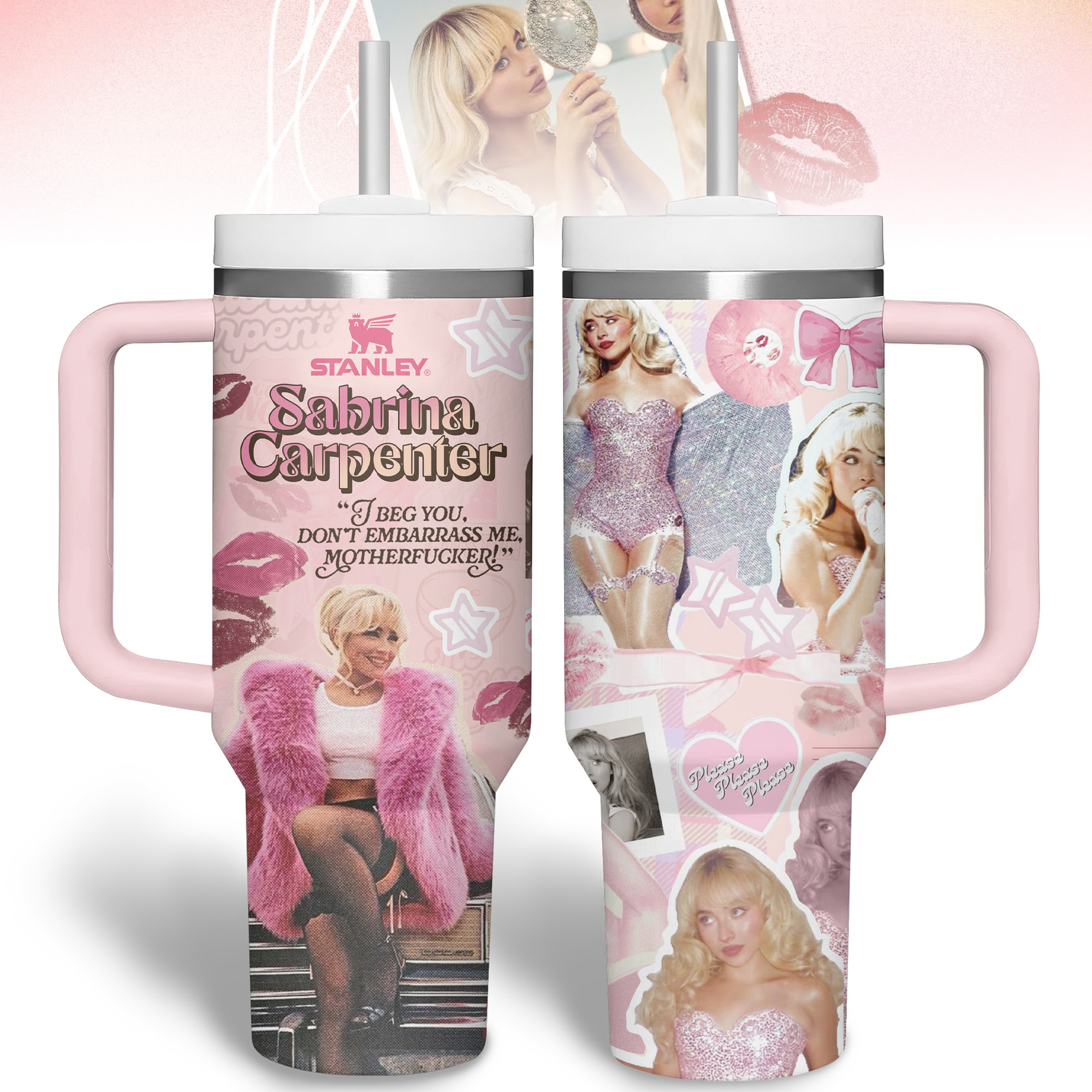 Sabrina Carpenter Music Custom Stanley Cup 40 oz 30 oz Tumbler With HandleTVC2301338