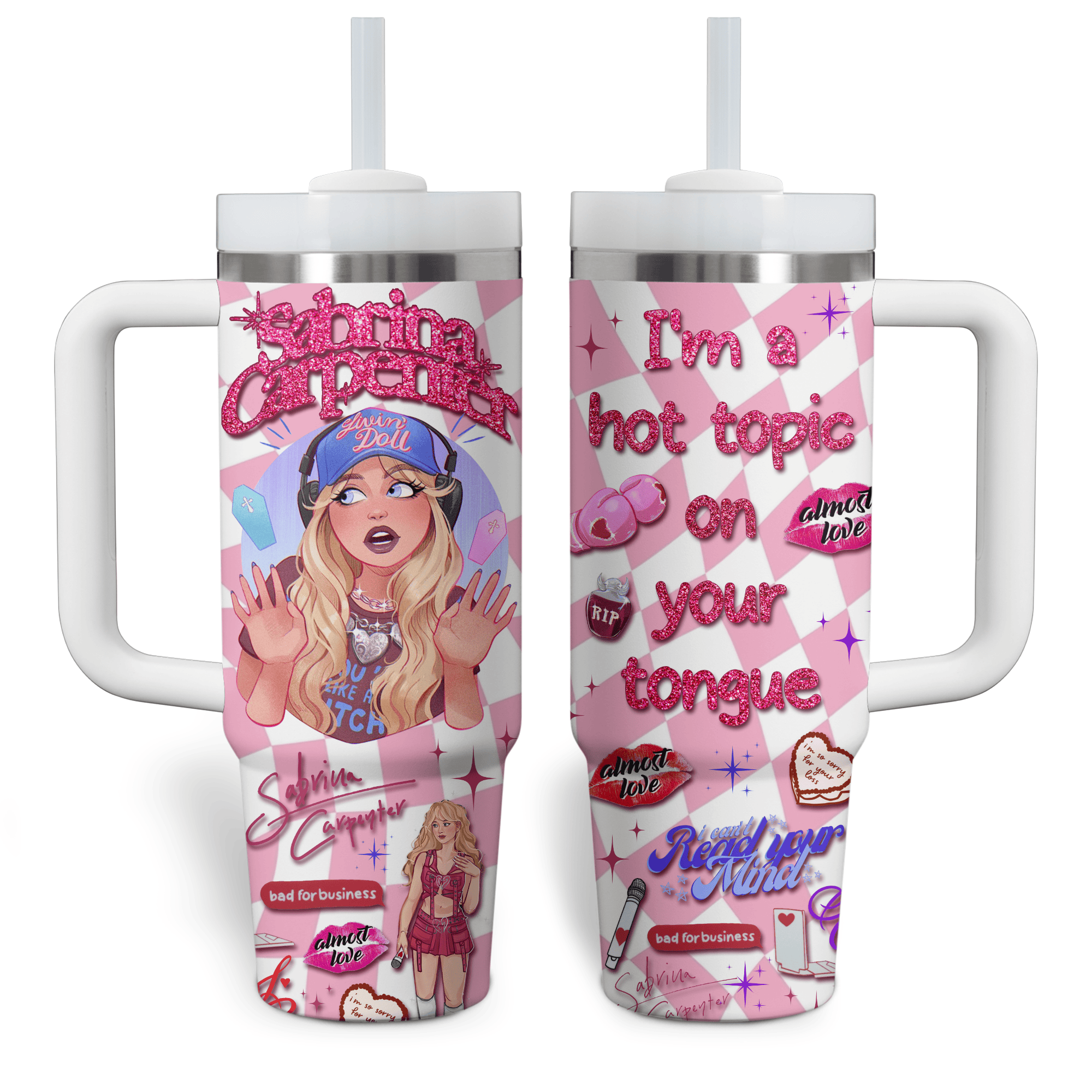 Sabrina Carpenter Music Custom Stanley Cup 40 oz 30 oz Tumbler With HandleTVC2301524