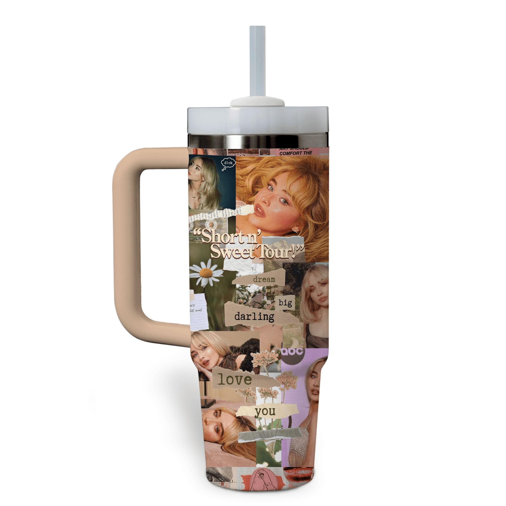 Sabrina Carpenter Music Custom Stanley Cup 40 oz 30 oz Tumbler With HandleTVC2301768 - Image 2