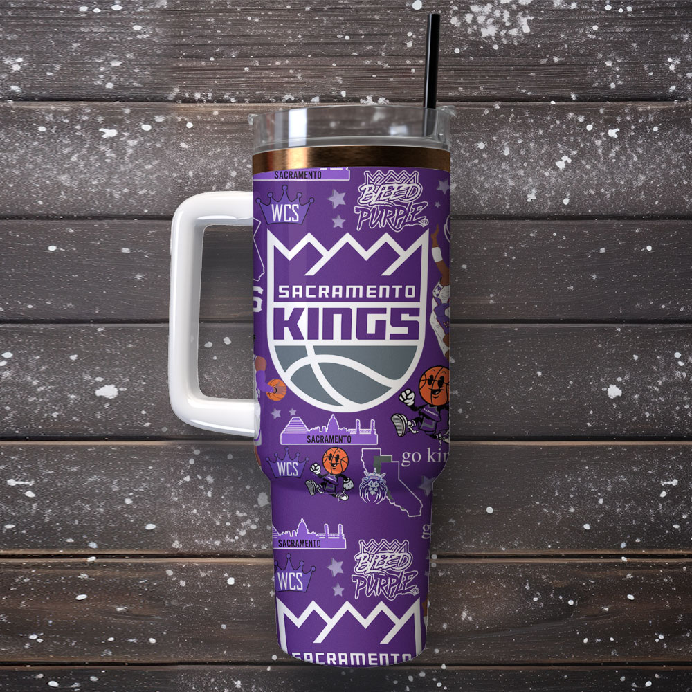 Sacramento Kings Basketball NBA Sports Custom Stanley Cup 40 oz 30 oz Tumbler With HandleTVC2301404 - Image 2