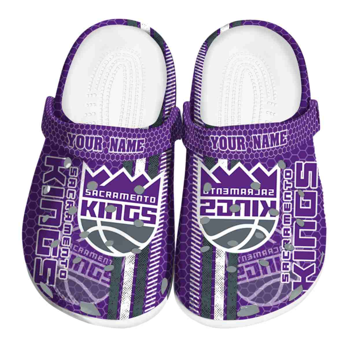 Sacramento Kings NBA Sport Crocs Crocband Clogs Shoes Comfortable For Men Women and Kids