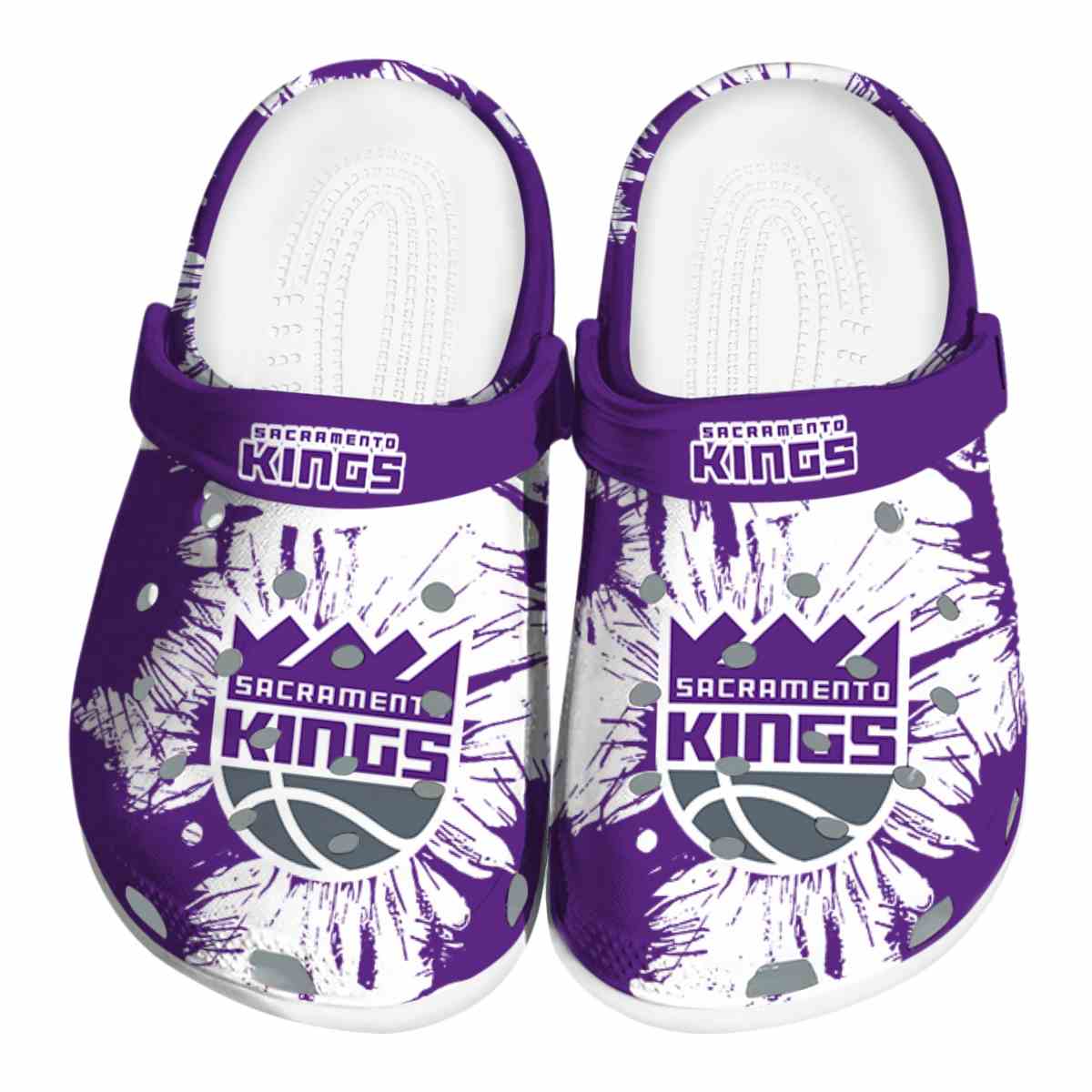 Sacramento Kings NBA Sport Crocs Crocband Clogs Shoes Comfortable For Men Women and Kids