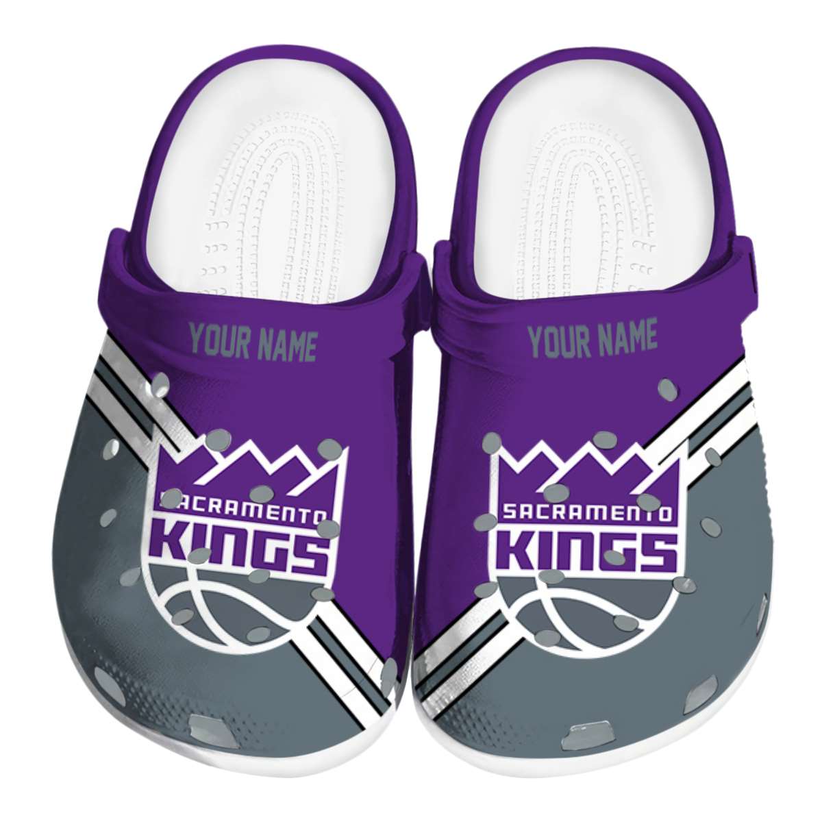 Sacramento Kings NBA Sport Crocs Crocband Clogs Shoes Comfortable For Men Women and Kids