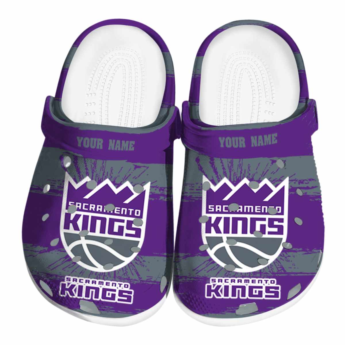 Sacramento Kings NBA Sport Crocs Crocband Clogs Shoes Comfortable For Men Women and Kids