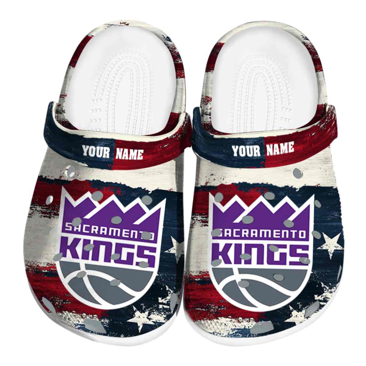 Sacramento Kings NBA Sport Crocs Crocband Clogs Shoes Comfortable For Men Women and Kids