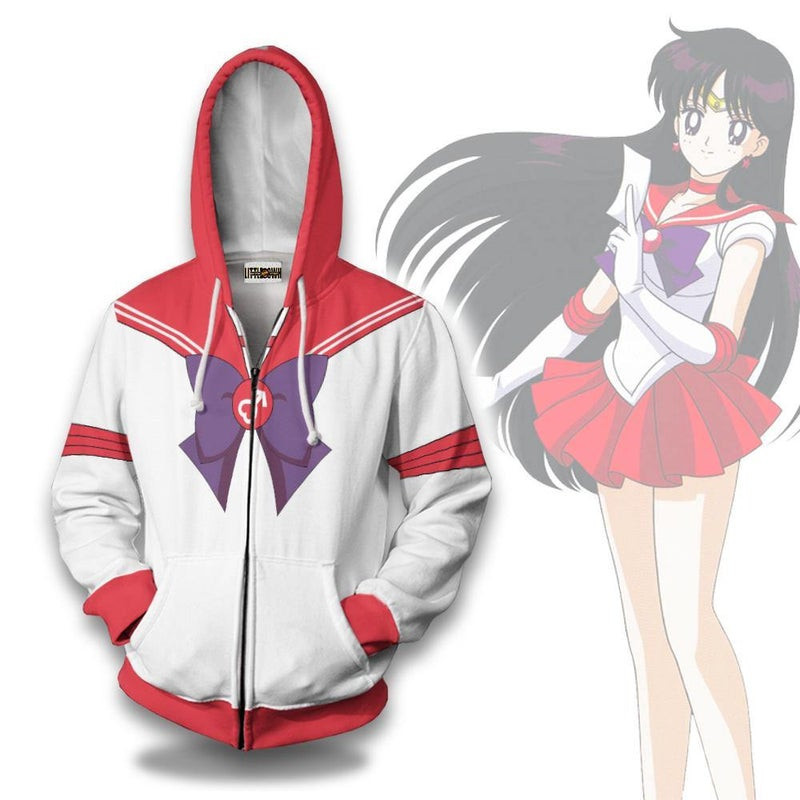 Sailor Mars 3D All Over Print Hoodie, Zip Hoodie