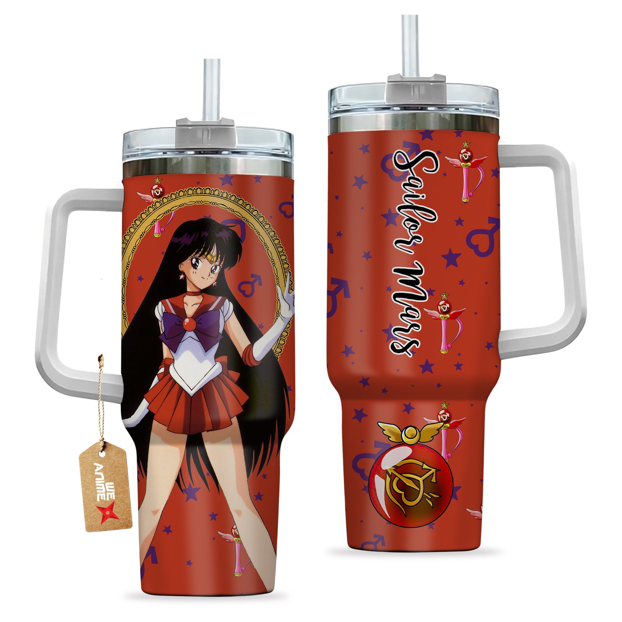 Sailor Mars Sailor Moon Anime Custom Stanley Cup 40 oz 30 oz Tumbler With HandleTVC2301205