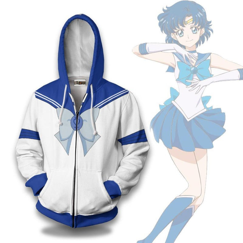 Sailor Mercury 3D All Over Print Hoodie, Zip Hoodie