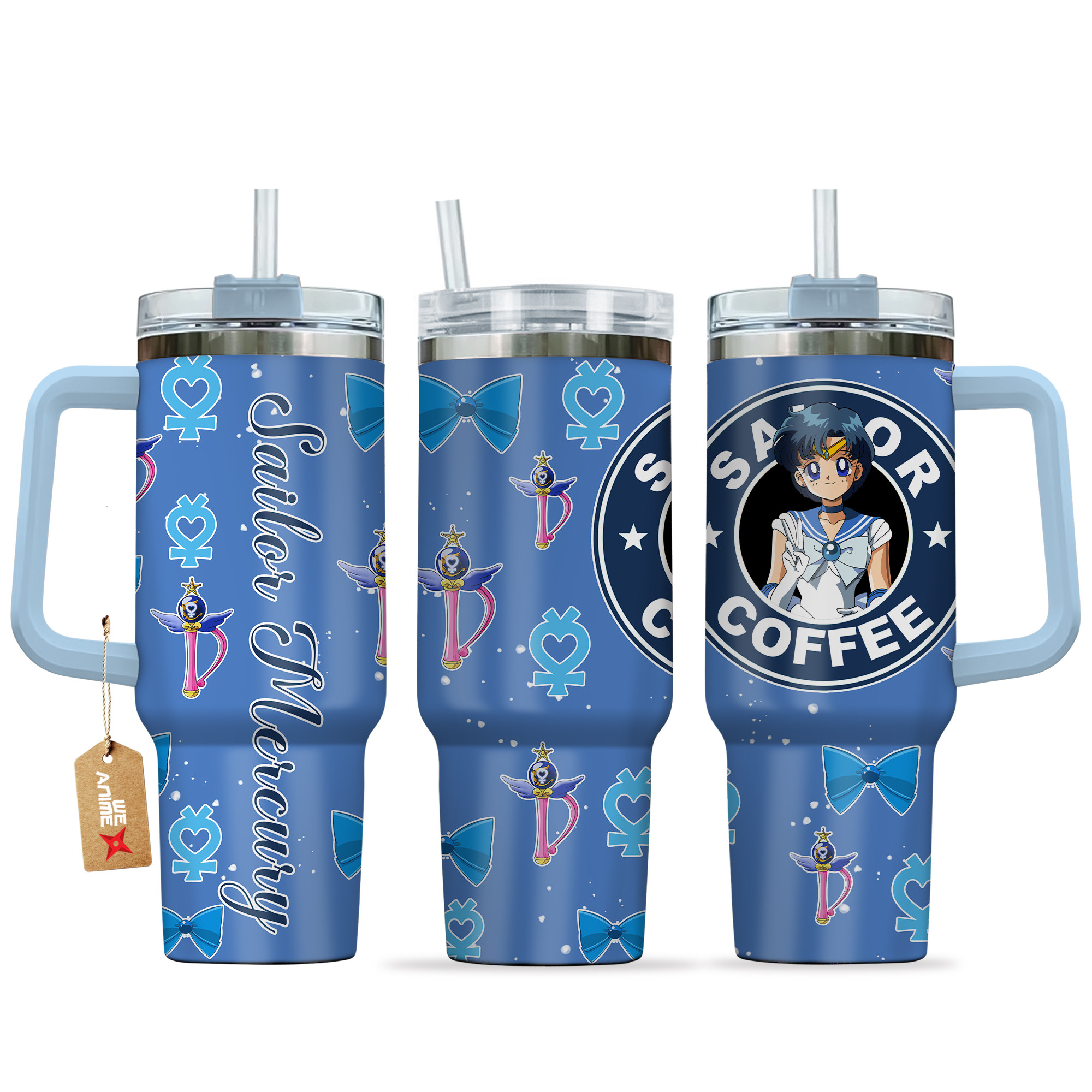 Sailor Mercury Sailor Moon Anime Custom Stanley Cup 40 oz 30 oz Tumbler With HandleTVC2301164