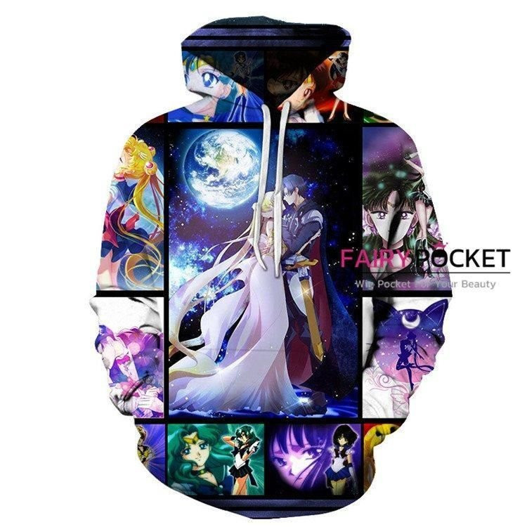 Sailor Moon 3D All Over Print Hoodie, Zip Hoodie